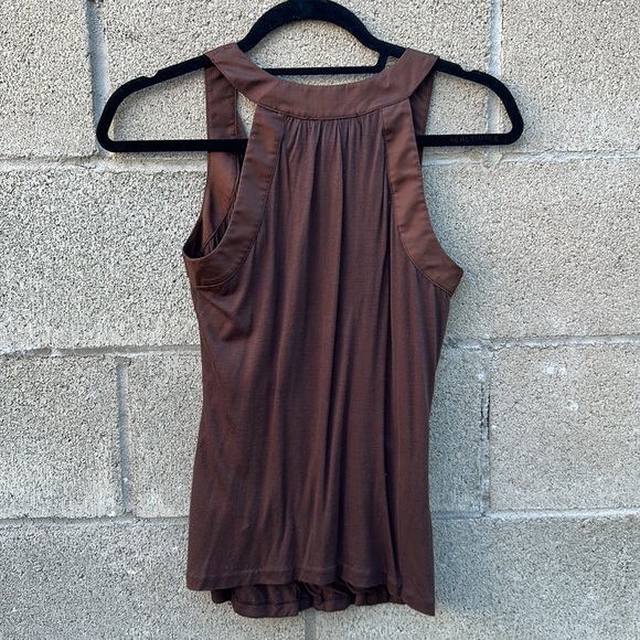 Club Monaco Brown Top With Belt size XS - Picture 4 of 6
